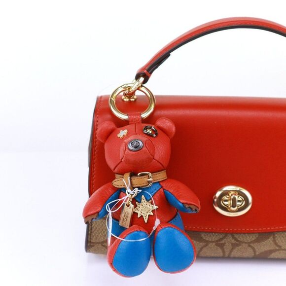 NWT Coach Marvel Capitan America Plush keychain Bag Charm - Picture 2 of 7